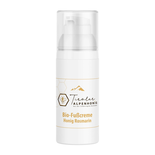 Fußcreme Honig Rosmarin in BIO Qualität - Tiroler Alpenhonig